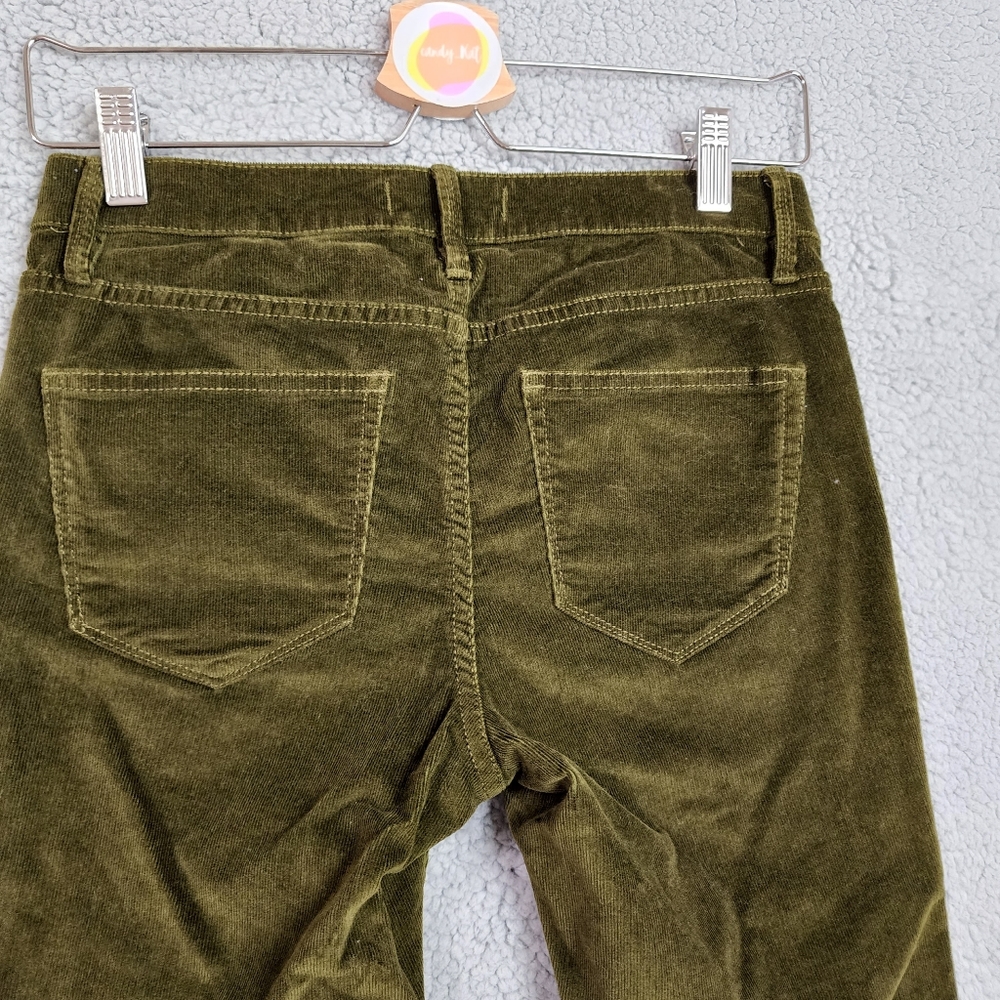Madewell Corduroy Skinny Low Rise Olive Green Pants Size U.S. waist 28".